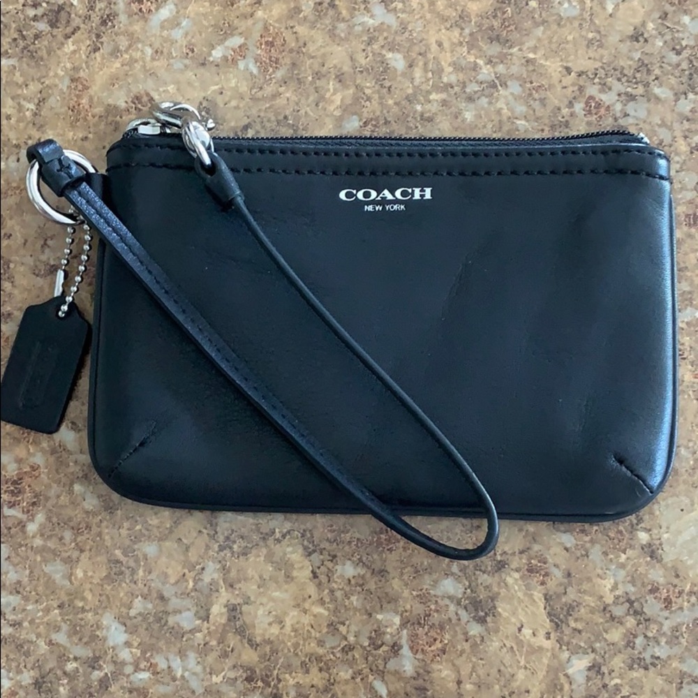 Black Coach Wristlet